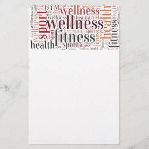 Fitnesswoorden Flyer