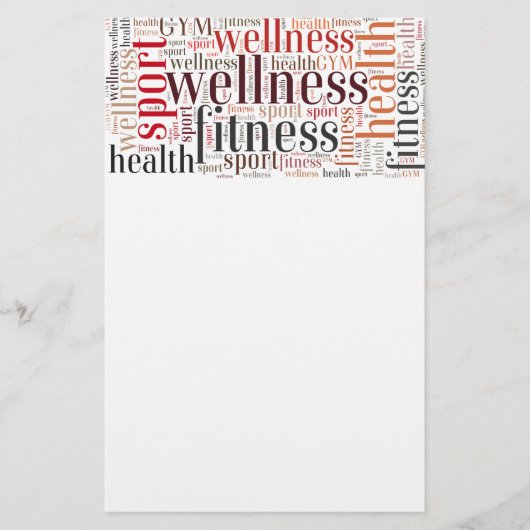 Fitnesswoorden Flyer (Voorkant)