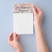 Fitnesswoorden Flyer (Hand)