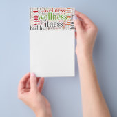 Fitnesswoorden Flyer (Hand)