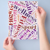 Fitnesswoorden Flyer (Hand)