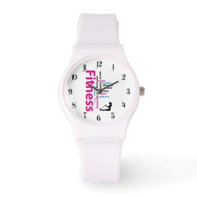 Fitnesswoorden Horloge (Voorkant)