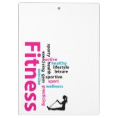 Fitnesswoorden Klembord (Achterkant)