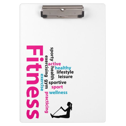 Fitnesswoorden Klembord (Voorkant)
