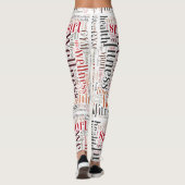 Fitnesswoorden Leggings (Achterkant)