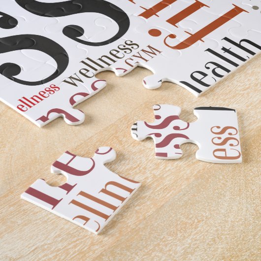 Fitnesswoorden Legpuzzel (Zijkant)