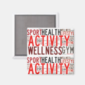 Fitnesswoorden Magneet (Voorkant / Achterkant)