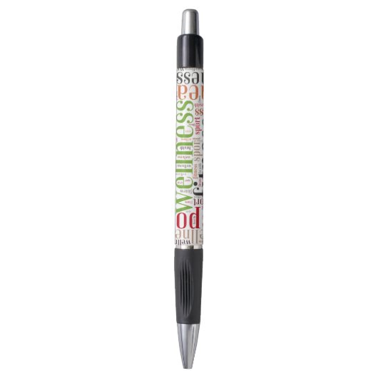 Fitnesswoorden Pen (Voorkant Verticaal)