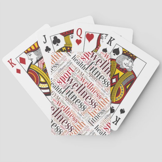 Fitnesswoorden Pokerkaarten (Achterkant)