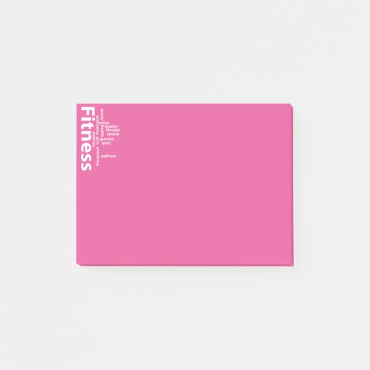 Fitnesswoorden Post-it® Notes (Voorkant)