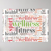 Fitnesswoorden Poster (Voorkant)