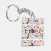 Fitnesswoorden Sleutelhanger (Voorkant Links)