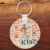 Fitnesswoorden Sleutelhanger (Voorkant)
