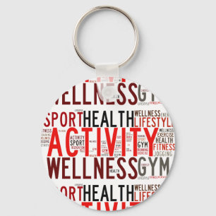 Fitnesswoorden Sleutelhanger