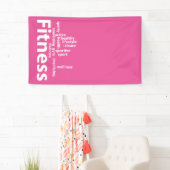 Fitnesswoorden Spandoek (Insitu)