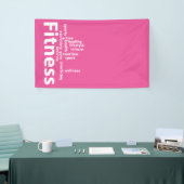 Fitnesswoorden Spandoek (Beurs)