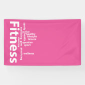 Fitnesswoorden Spandoek (Horizontaal)