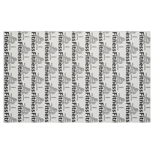 Fitnesswoorden Stof (Fat Quarter)