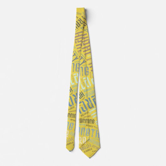 Fitnesswoorden Stropdas (Achterkant)