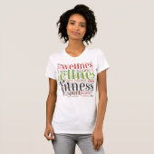 Fitnesswoorden T-shirt (Voorkant volledig)