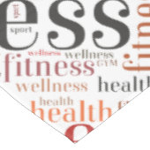 Fitnesswoorden Tafelkleed (Gekanteld)