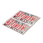 Fitnesswoorden Tegeltje (Zijkant)