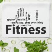 Fitnesswoorden Theedoek (Gevouwen)