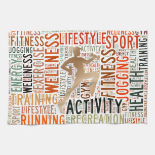 Fitnesswoorden Theedoek