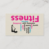 Fitnesswoorden Visitekaartje (Achterkant)