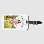 Fitte vrouwelijke golfer Thunder_Cove Bagagelabel (Voorkant (horizontaal))