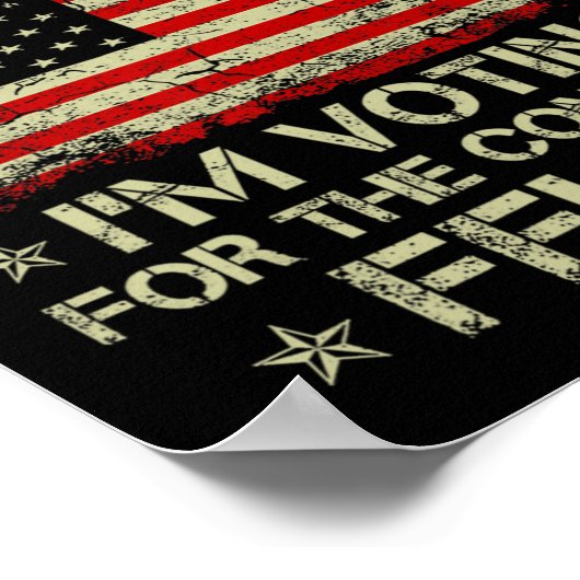 Fitter, ik stem op de veroordeelde misdadiger Funn Poster (Hoek)