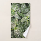 Fittonia Mosaic Plant met variabele bladeren Bad Handdoek (Handdoek)