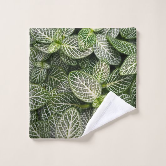 Fittonia Mosaic Plant met variabele bladeren Bad Handdoek (Wasdoekje)