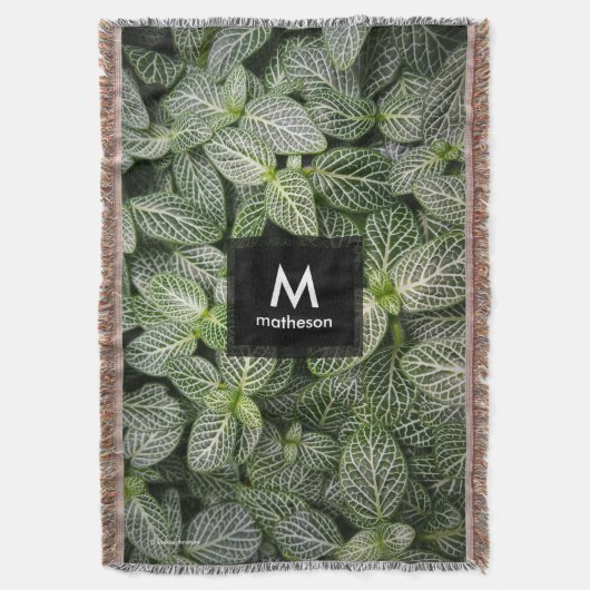 Fittonia Mosaic Plant met variabele bladeren Deken (Voorkant Verticaal)