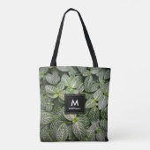 Fittonia Mosaic Plant met variabele bladeren Tote Bag (Achterkant)