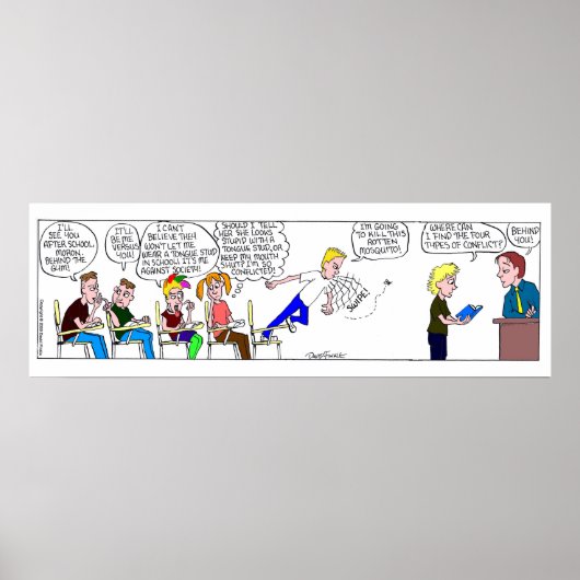 Fitz Conflict Strip Poster (Voorkant)