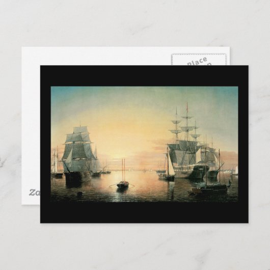 Fitz Hugh Lane Boston Harbour Briefkaart (Voorkant / Achterkant)