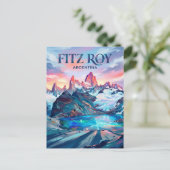 Fitz Roy Argentina Briefkaart (Staand voorkant)