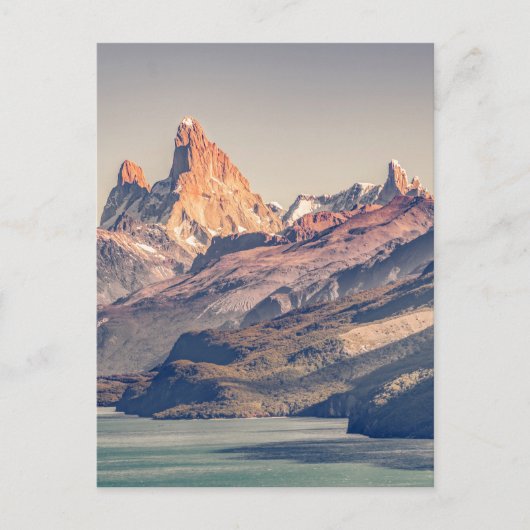 Fitz Roy en Poincenot Mountains Patagonia Briefkaart (Voorkant)