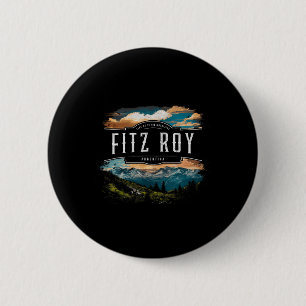 Fitz Roy-gebergte Argentinië Wandelen Buitenleven Ronde Button 5,7 Cm