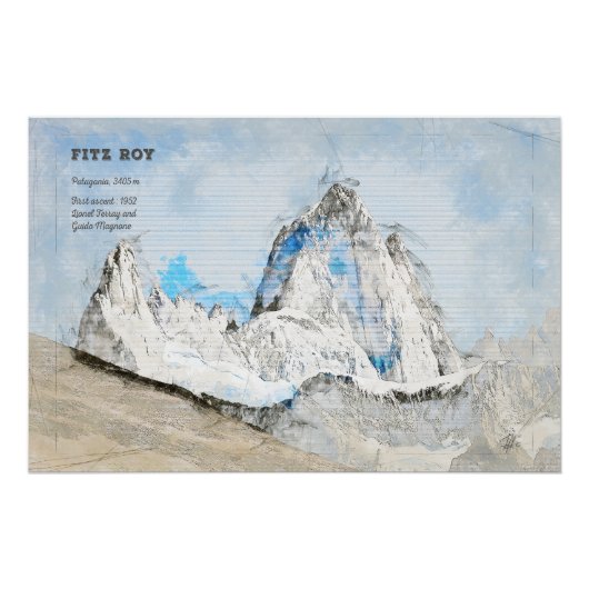 Fitz Roy Perfect Poster (Voorkant)