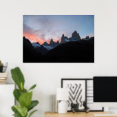 Fitz Roy Sunset Poster (Thuiskantoor)