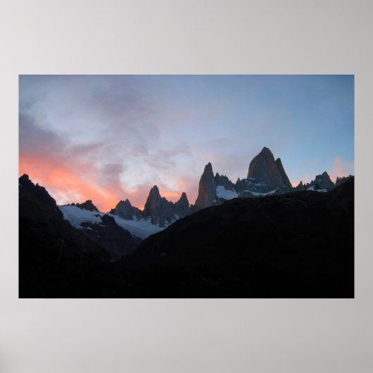 Fitz Roy Sunset Poster (Voorkant)