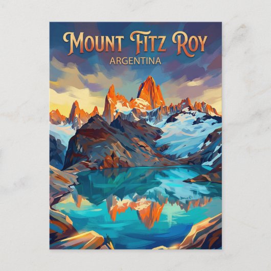 Fitz Roy Trek Argentinië Briefkaart (Voorkant)