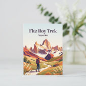 Fitz Roy Trek El Chaltén Argentinië Briefkaart (Staand voorkant)