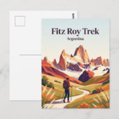 Fitz Roy Trek El Chaltén Argentinië Briefkaart (Voorkant / Achterkant)