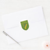 Fitzgerald 1798 Vlag Schild Ronde Sticker (Envelop)