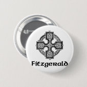 Fitzgerald Celtic Cross Ronde Button 5,7 Cm (Voorkant /achterkant)