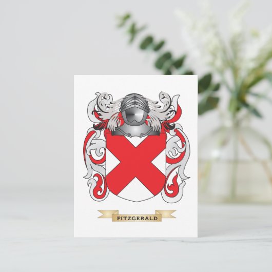 Fitzgerald Coat of Arms Briefkaart (Staand voorkant)