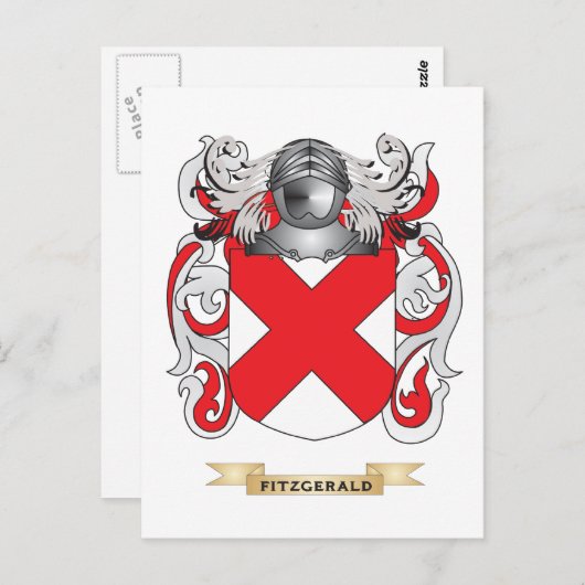 Fitzgerald Coat of Arms Briefkaart (Voorkant / Achterkant)